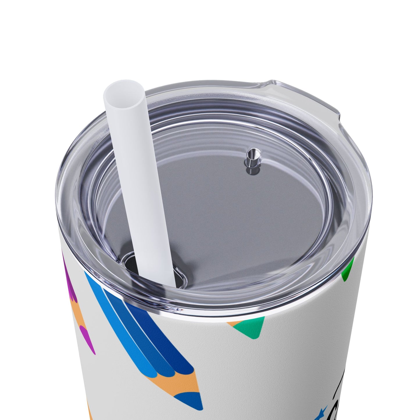 Best Teacher Ever Skinny Tumbler with Straw, Educational Gift, Teacher Appreciation, School Supplies, Personalized Drinkware, Back to School