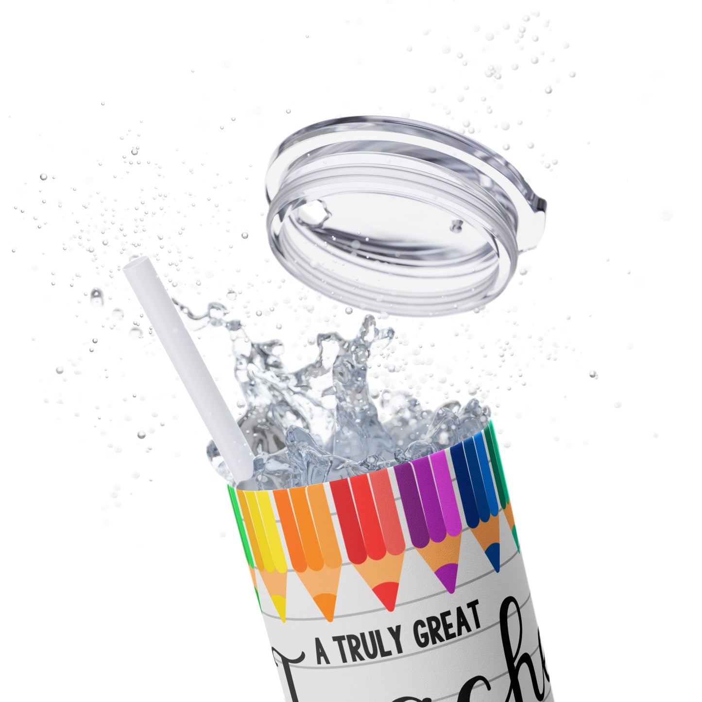 Teacher Appreciation Tumbler with Straw, 20oz | Perfect Gift for Educators, Classroom, Back to School, Teacher Appreciation, Fun Drinks