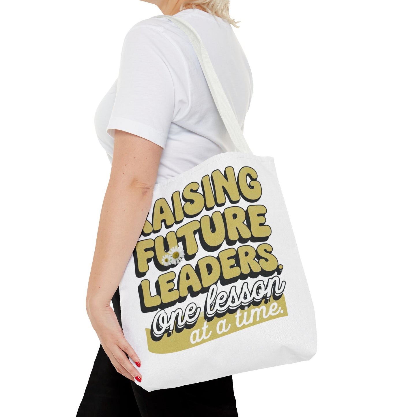 Teacher Graphic Tote Bags, Inspirational Tote Bag for Future Leaders, Motivational Gift, Teacher Appreciation, Back to School, Eco-Friendly Bag