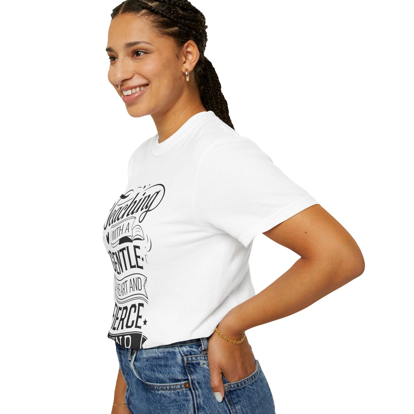 Gentle Heart Fierce Mind T-shirt, Teacher Gift Shirt, Unisex Comfort Color 1717 Tee, Inspirational Apparel, Back to School Outfit