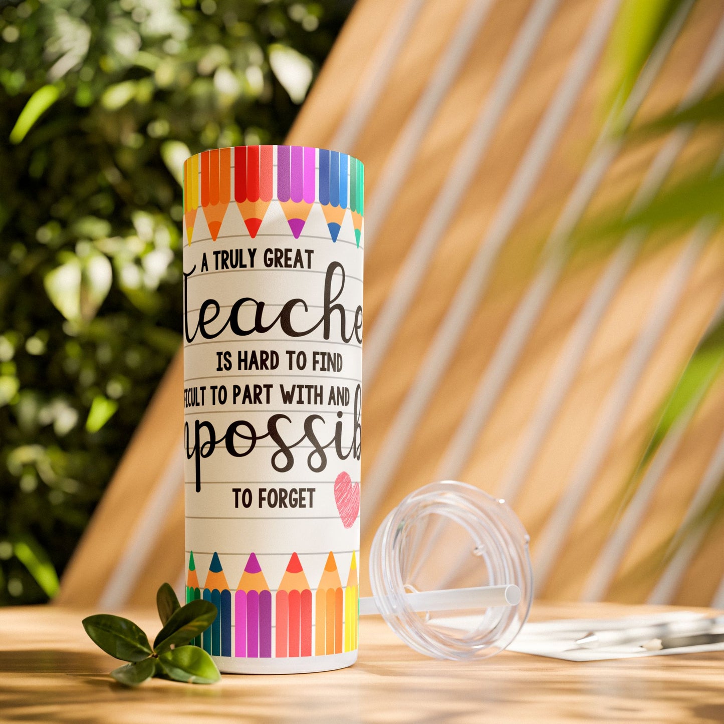Teacher Appreciation Tumbler with Straw, 20oz | Perfect Gift for Educators, Classroom, Back to School, Teacher Appreciation, Fun Drinks