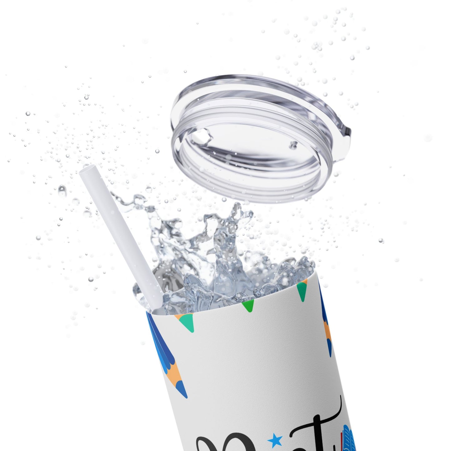 Best Teacher Ever Skinny Tumbler with Straw, Educational Gift, Teacher Appreciation, School Supplies, Personalized Drinkware, Back to School