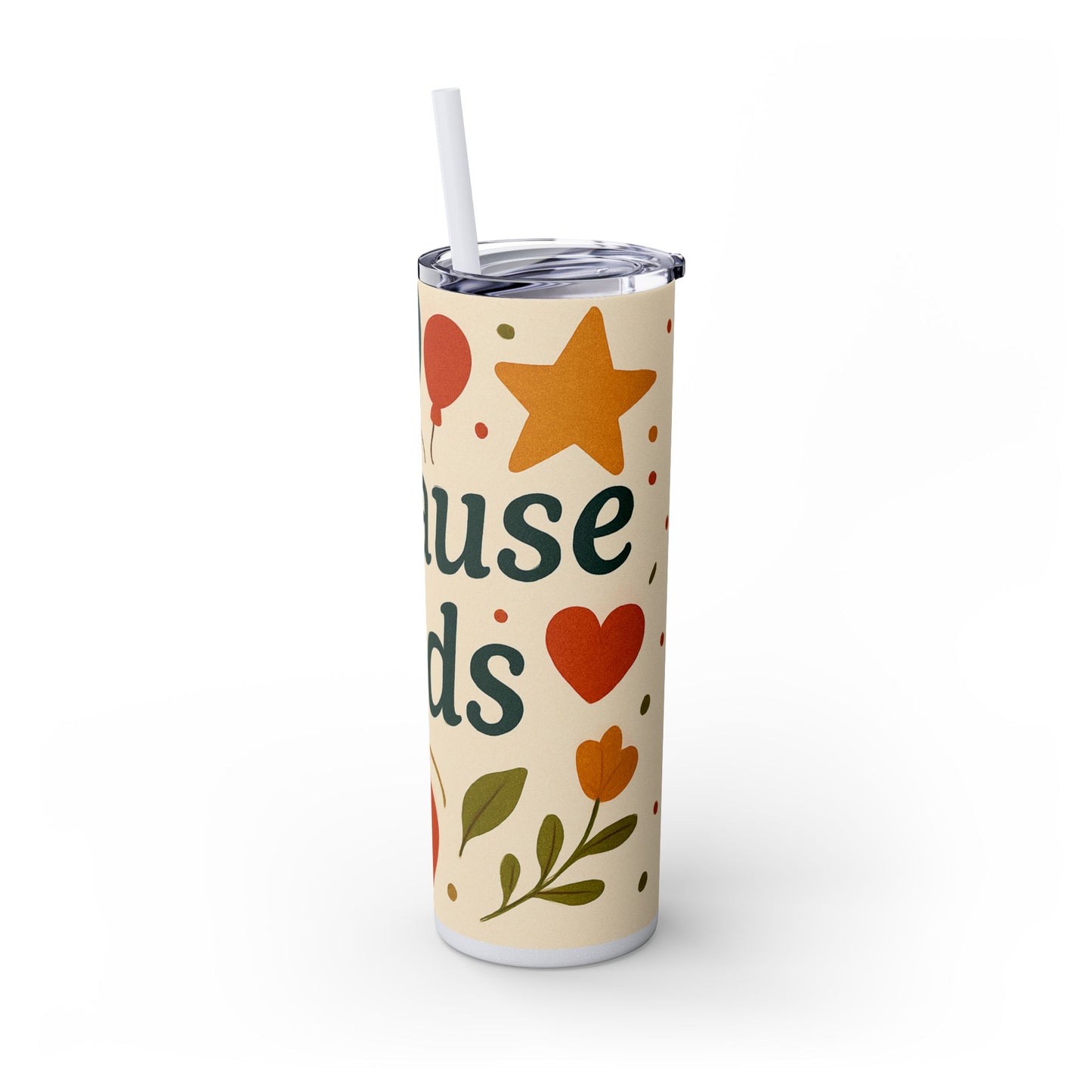 Because Kids Colorful Teacher Tumbler - Fun Drinkware for Educators & Teachers, Perfect Gifts for Teachers, Teachers Day Gift, Teacher Appreciation