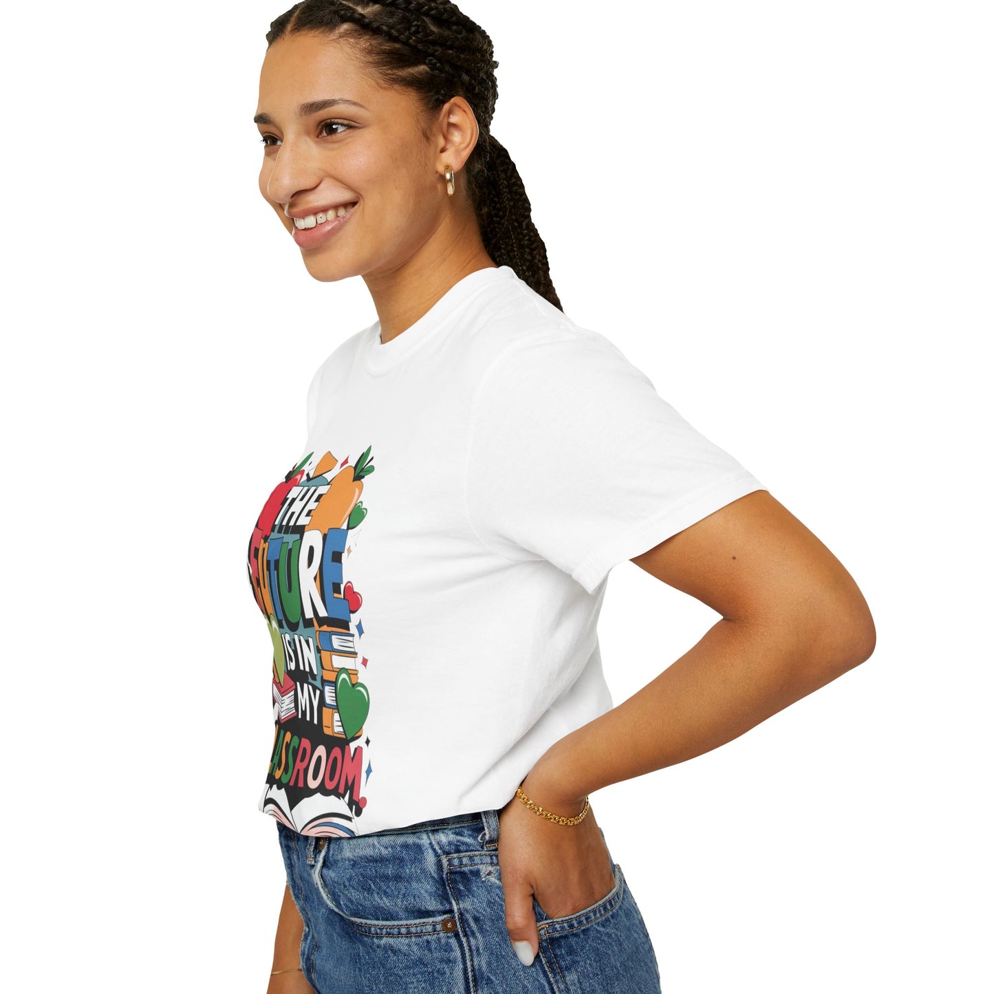 Inspiring Teacher Graphic T-Shirt, Unisex Comfort Color 1717, T-Shirt, The future is in My Classroom Tee, Teachers Gift, Teacher Appreciation Day Gift