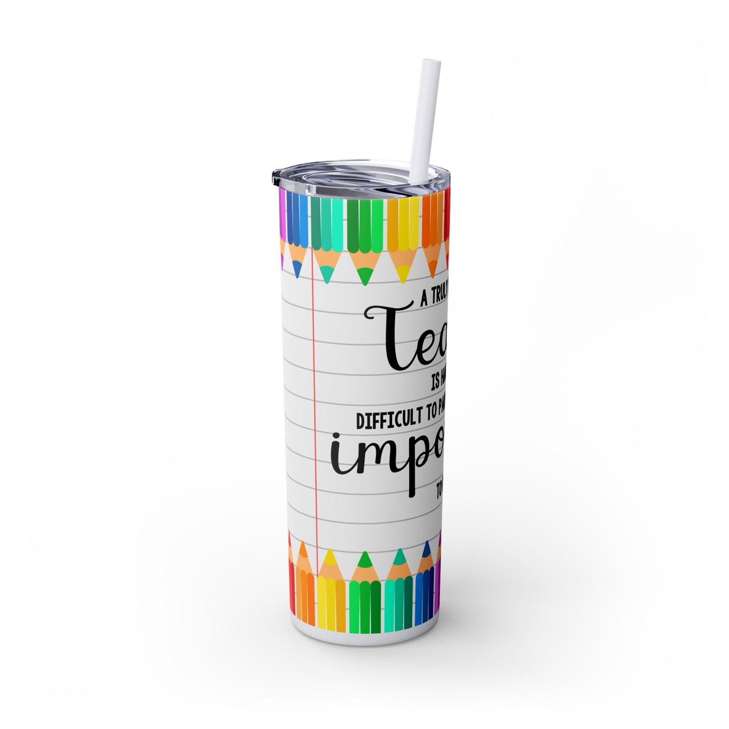 Teacher Appreciation Tumbler with Straw, 20oz | Perfect Gift for Educators, Classroom, Back to School, Teacher Appreciation, Fun Drinks