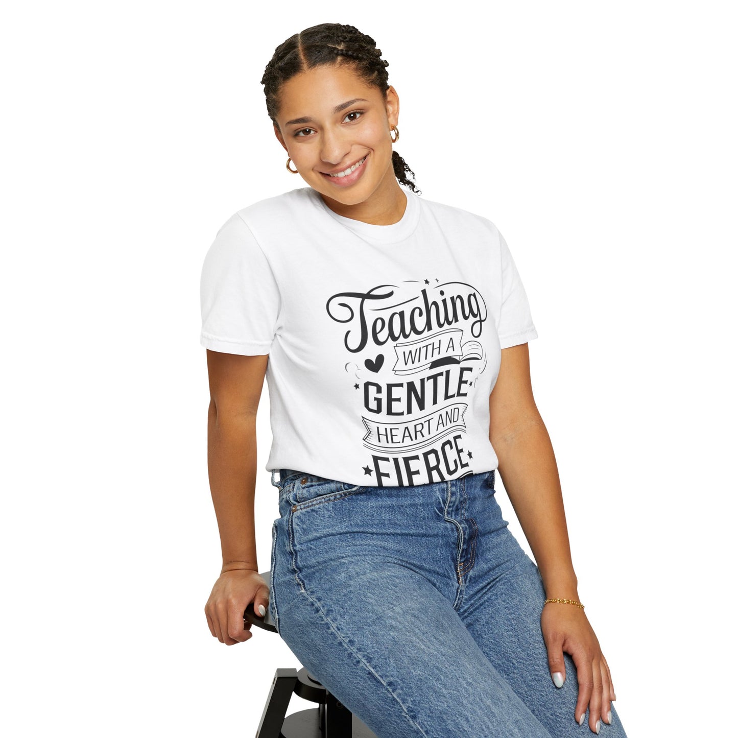 Gentle Heart Fierce Mind T-shirt, Teacher Gift Shirt, Unisex Comfort Color 1717 Tee, Inspirational Apparel, Back to School Outfit