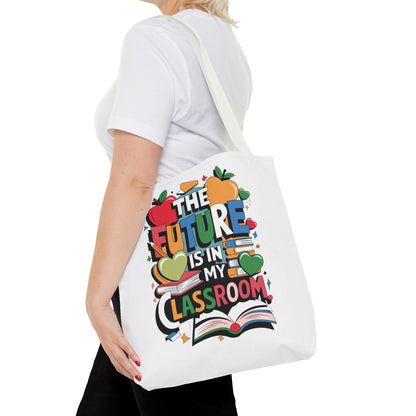 Inspirational Classroom Tote Bag For Teachers and Educators - Teacher Gift, Reusable Shopping Bag, Back to School, Eco-Friendly, Personalized Design