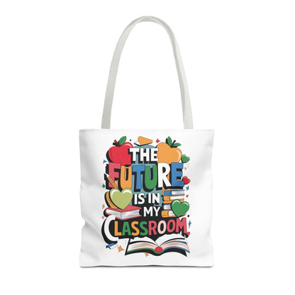 Inspirational Classroom Tote Bag For Teachers and Educators - Teacher Gift, Reusable Shopping Bag, Back to School, Eco-Friendly, Personalized Design